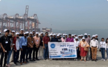 Live JNPT Port Tour with Import Export Federation