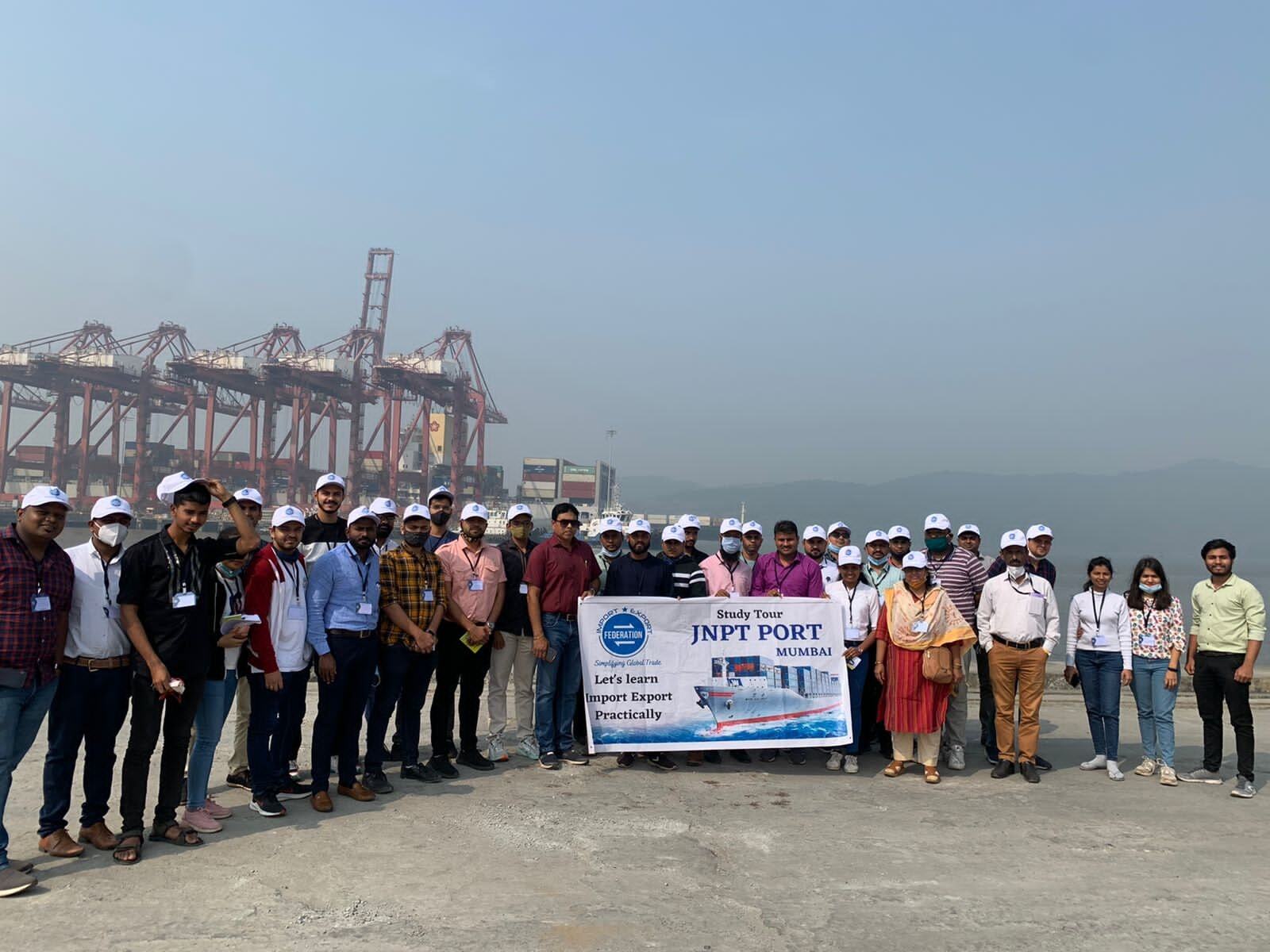 Live JNPT Port Tour with Import Export Federation